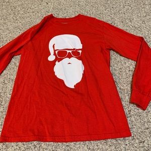 Mens long sleeve Santa shirt
